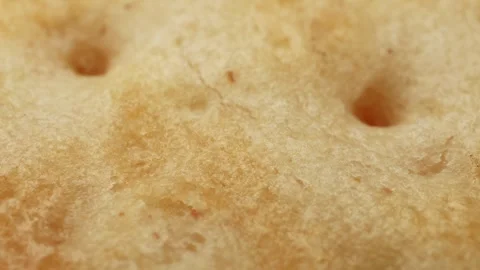 Cracker biscuit close up rotating camera motion stock footage Stock Footage 337154846