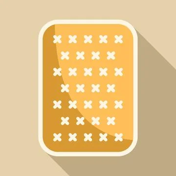 Cracker biscuit food snack flat design illustration イラスト素材
