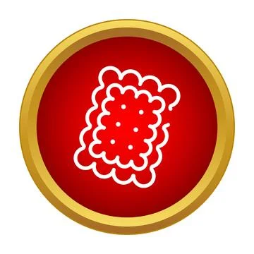 Cracker biscuit snack food vector icon design Stock Illustration