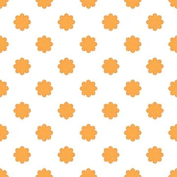 Cracker biscuits forming seamless food pattern background Stock Illustration