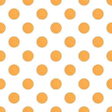 Cracker biscuits forming a seamless pattern background 스톡 일러스트