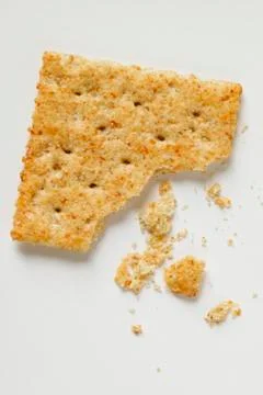 Cracker, a bite taken Stock Photos