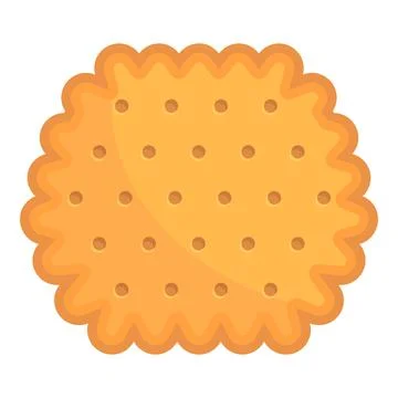Cracker cake icon cartoon vector. Cookie food 스톡 일러스트