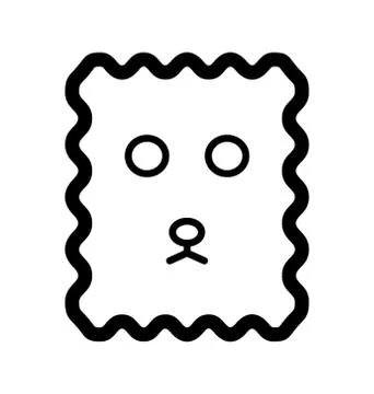 Cracker Face Emoji Stock Illustration