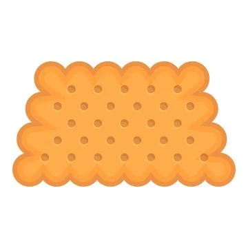 Cracker food icon cartoon vector. Cookie cake 스톡 일러스트