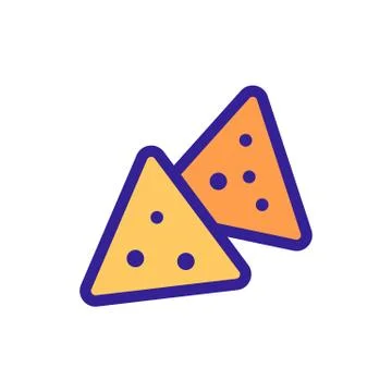 Cracker icon vector. Isolated contour symbol illustration Illustrazione stock