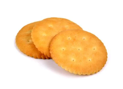 Cracker isolated on a over white background Stock Photos