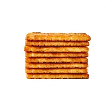 Cracker isolated on white background Foto stock