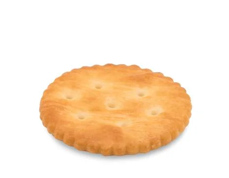 Cracker isolated on white background Stock Photos