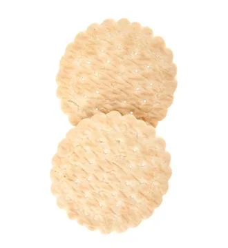 Cracker isolated on white background Stock Photos