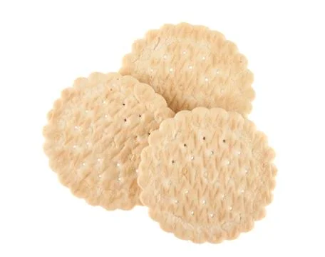 Cracker isolated on white background Stock Photos