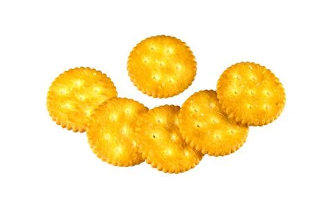 Cracker isolated on white Photos
