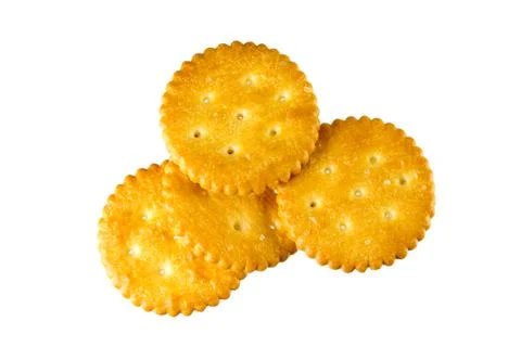 Cracker isolated on white Stock-Fotos