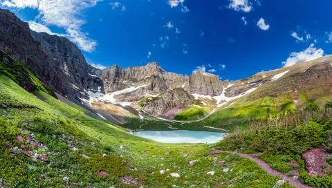 Cracker lake campground Stock Photos