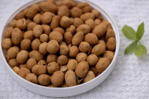 Cracker nuts or Japanese peanuts Foto stock