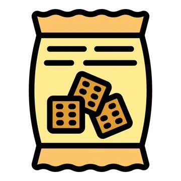 Cracker package icon vector flat イラスト素材
