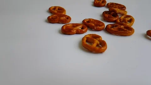 Cracker salt salt slow motion Video stock 89765464