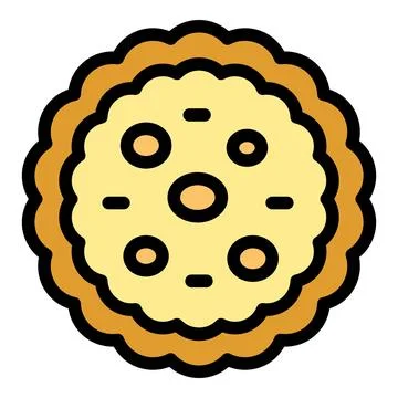 Cracker shape icon vector flat イラスト素材