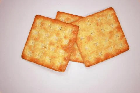 Cracker a snack with coffee or tea Foto stock
