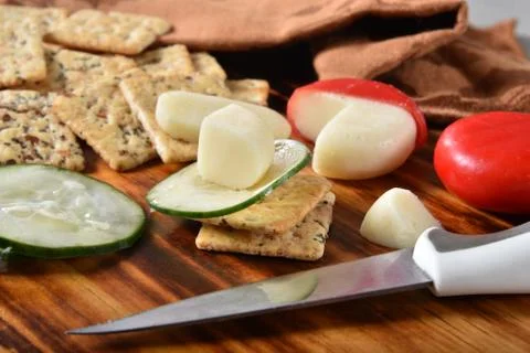 Cracker snacks Stock Photos