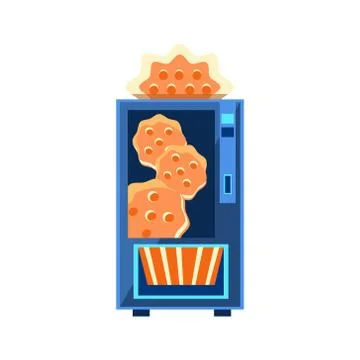Cracker Vending Machine Design Illustrazione stock