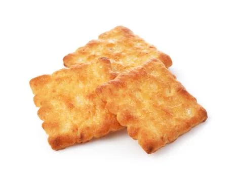 Cracker on white background Stock-Fotos