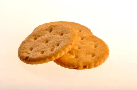 Cracker on white background Stock-Fotos