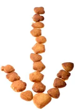 Cracker on white Stock Photos