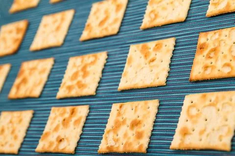 Crackers background Stock Photos