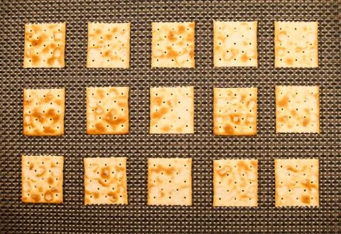 Crackers background Stock Photos