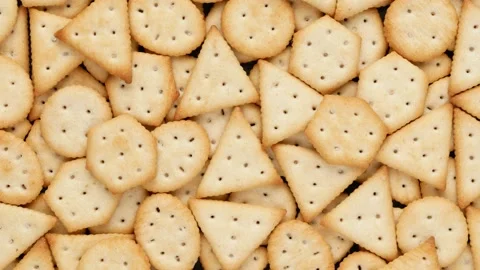 Crackers - background. Various crackers, dolly shot. Stock Footage 150495411