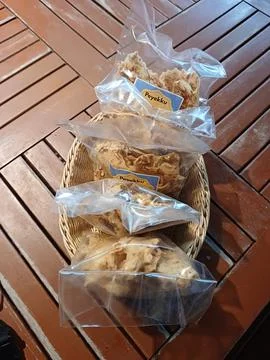 Crackers basket Stock Photos