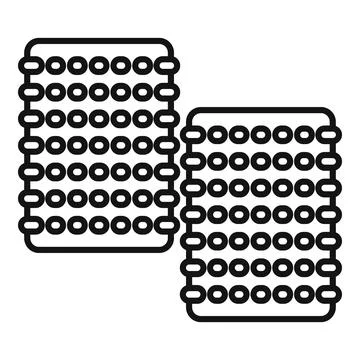 Crackers biscuits icon style representing food snack Stock Illustration