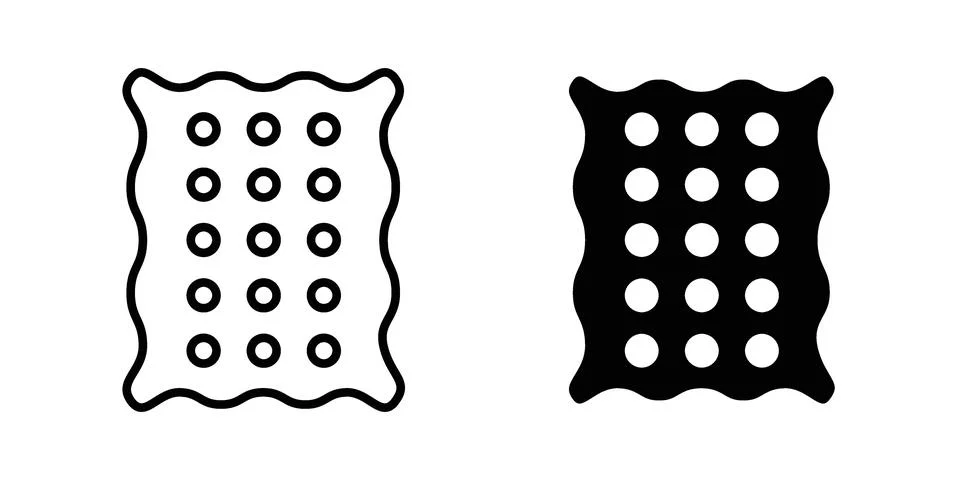 Crackers icon illustration vector, icon set for apps Stock Illustration