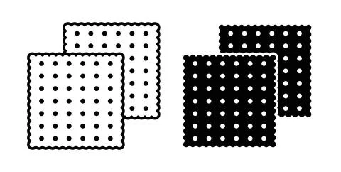 Crackers icon vector art Illustrations Stock Illustration