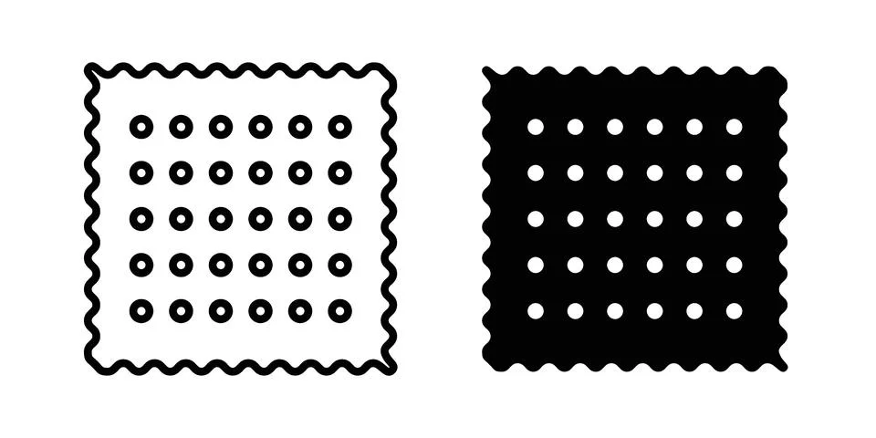 Crackers icon vector, illustration icon set Stock Illustration