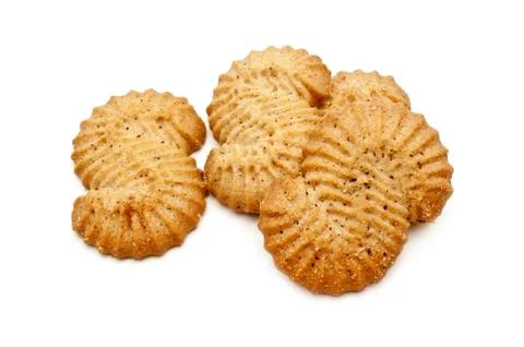 Crackers  isolated on white Stock Photos