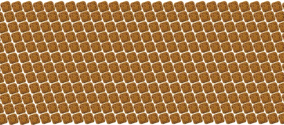 Crackers lined on a white background Stock Photos