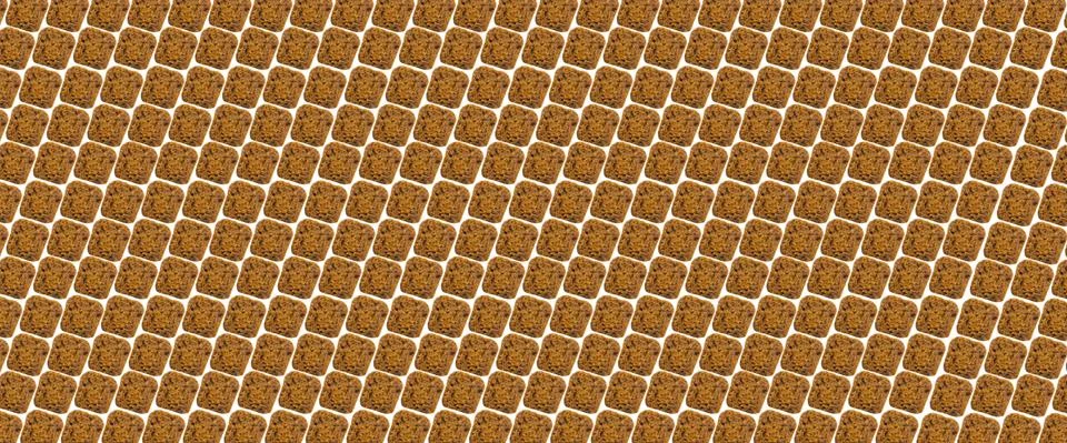 Crackers lined on a white background Stock Photos