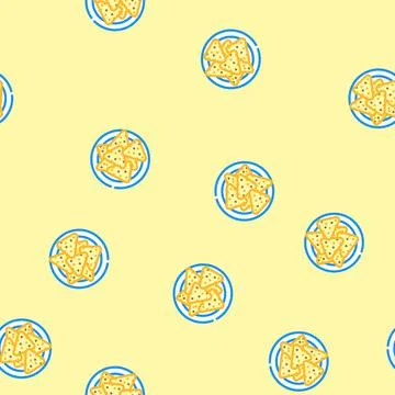 Crackers raw foodist vector seamless pattern Stockillustratie