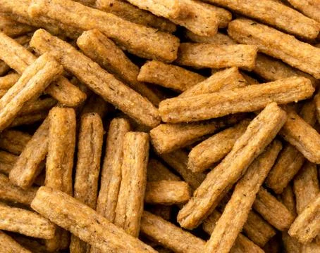 Crackers snack background.. The view of the top. Stock Photos