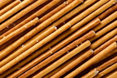 Crackers sticks background. Top view Stock Photos