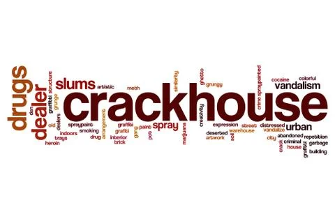 Crackhouse word cloud Ilustración de archivo