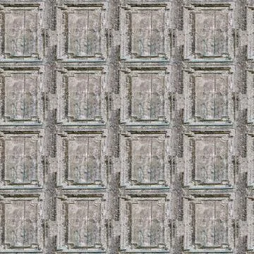 Cracking and peeling paint on a wall. Wood seamless texture. イラスト素材