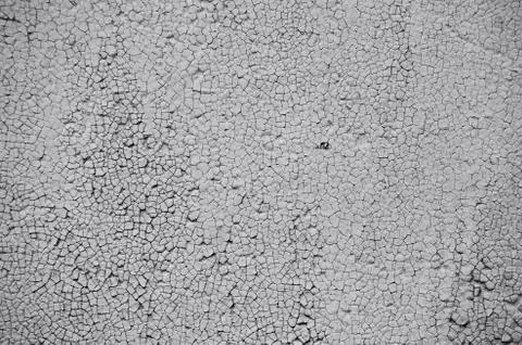 Cracking and peeling paint on a wall Foto stock