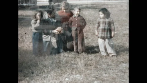 Cracking a Coconut 1948 Stock Footage 144419420