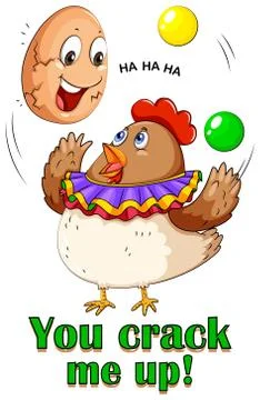 Cracking egg Stock Illustration