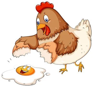 Cracking egg Stock Illustration