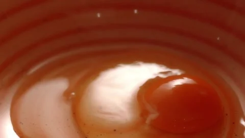 Cracking Eggs into Bowl, Cooking Process. Stock Footage 258651551
