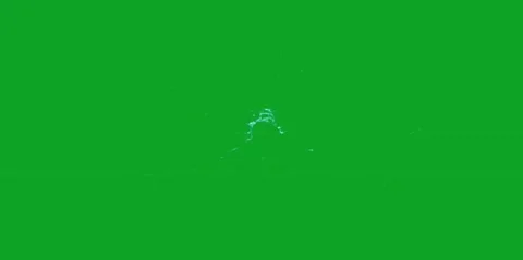 Cracking glass mirror effect with blue glowing electric lines on green backgroun Stock Footage 331127804